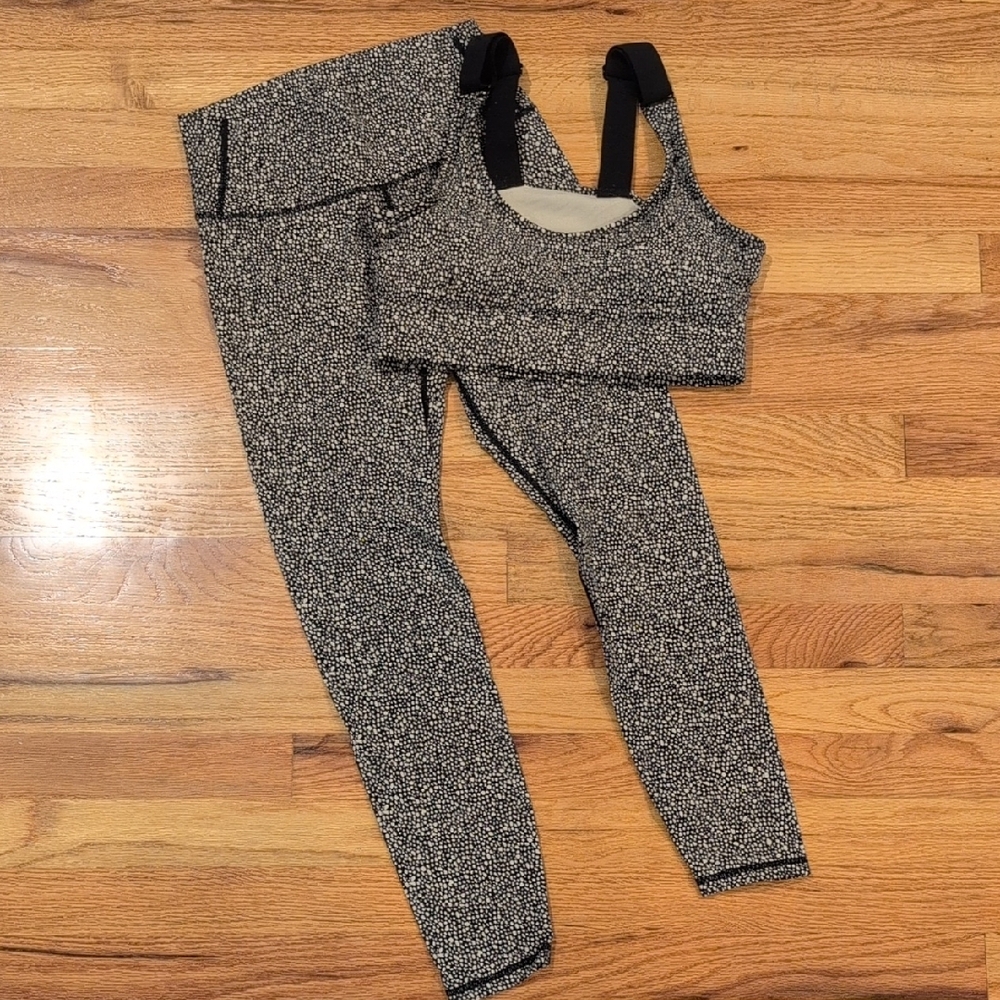 Women's Black and White Pants & Jumpsuit Set